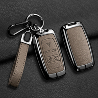 Étui de protection en cuir et métal pour clé de voiture Land Rover Sport Discovery LR4 Range Rover Evoque, accessoires porte-clés