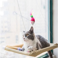 Lit suspendu pour animaux de compagnie mignon, supportant 20 kg, siège de fenêtre pour chat, hamac confortable pour chat, lit pour chat, siège d'étagère