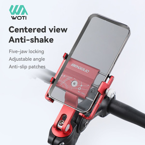 Yueli Bicycle Phone Holder Aluminum Alloy Adjustable Angle Anti-shake Handlebar Mount for <b>Cycling</b> - Product Image 1