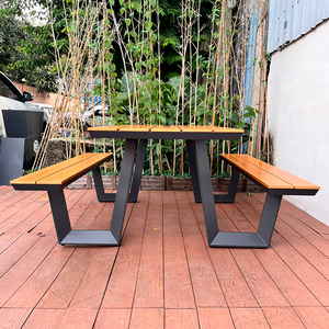 Ngoài trời bàn và băng ghế dự bị Thiết lập thẩm mỹ lớn cho đô thị đường phố công viên Chính Phủ Plaza không gian công cộng chịu Dã Ngoại bàn ghế - Product Image 4