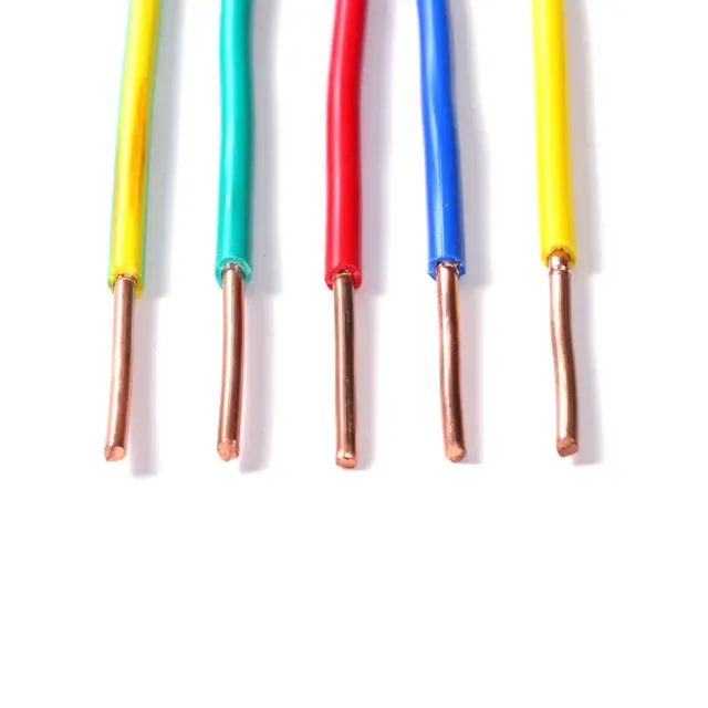 Fil TH Copper Electrical Wire 1*6mm2 H07V-U Rigid Copper Electrical Wire 6mm2