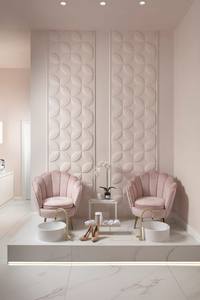 Fauteuil de pédicure et manucure avec bol, design moderne et personnalisé, mobilier de <span class=keywords><strong>salon</strong></span> de beauté, beige et noir - Product Image 3
