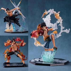 Ensemble de figurines en PVC, poing de feu, <span class=keywords><strong>Luffy</strong></span>, <span class=keywords><strong>Ace</strong></span>, Zoro, Sanji, figurines décoratives, jouet d'anniversaire pour garçons - Product Image 2