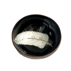 Cuencos de Cáscara de Coco Lacados Vietnamitas Hechos a Mano, Diseño de Hojas, Colores Personalizados, Duraderos, Ecológicos, Venta Caliente en Vietnam, Artesanía Kinghandicraft - Product Image 4