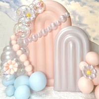 Arche gonflable en PVC arc-en-ciel réutilisable, support d'arche gonflable pour mariage, anniversaire, baby shower, fête, décoration de photomaton