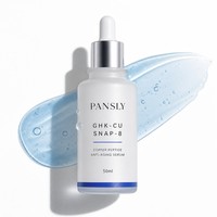 Serum Anti Penuaan Label Pribadi GHK-CU SNAP-8 Peptida Tembaga Mencerahkan Meremajakan Meratakan Warna Kulit Serum Wajah