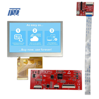 Módulos de Pantalla LCD TFT con Interfaz HMI, Pantalla Capacitiva LCD de 4.3 Pulgadas, Protocolo de Interfaz UART, Resolución 480x272