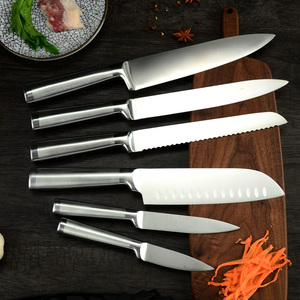 Couteaux <span class=keywords><strong>de</strong></span> cuisine à lame tranchante <span class=keywords><strong>de</strong></span> 7 pouces en acier inoxydable, couteaux <span class=keywords><strong>de</strong></span> cuisine, <span class=keywords><strong>Santoku</strong></span>, Durable, 1 pièce 3CR13 - Product Image 5