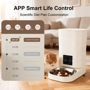 Auto Pet Food Bowls 6.5L Smart Cat Feeder Dispenser Dry Food Timed Feeders <b>for</b> Dogs Automatic Pet Feeder <b>Camera</b> Plastic Charged - Product Image 4