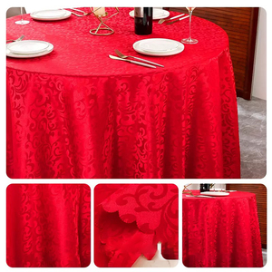 Mantel de poliéster y spandex al por mayor, personalizable en color y tamaño, lavable, tejido, para hoteles y bodas, suministro a granel. - Product Image 4