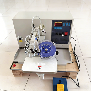 Macchina Pneumatica a Ultrasuoni per Fissaggio Cristalli, Macchina Automatica a <span class=keywords><strong>Doppio</strong></span> Disco per Applicazione Strass a Caldo per Decorazioni Tessili - Product Image 5