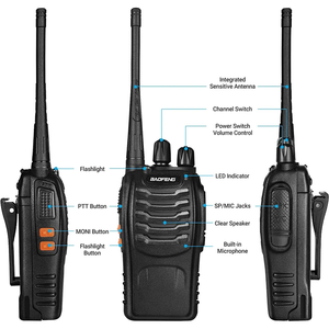Baofeng-<span class=keywords><strong>Walkie</strong></span>-<span class=keywords><strong>talkie</strong></span> UHF para niños, transceptor de mano, radio bidireccional, baofeng 888s BF 888s bf888s - Product Image 4