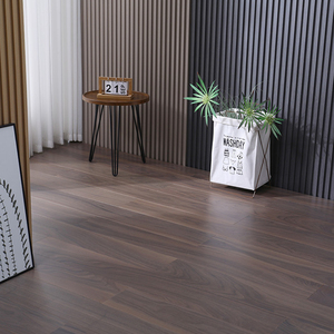 Plancher stratifié en noyer noir de qualité AB, apprêté au gesso en trois couches, avec joint souple T&G de 16 mm et 20 mm, certifié ISO9001, pour projets de design d'intérieur - Product Image 2