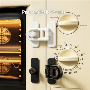 Cierres de Seguridad sin Perforación, Bloqueo Antiaapertura para Armarios y Gabinetes, Material ABS, Evita el Cierre Accidental de Puertas, con Diseño de Hebilla - Product Image 5