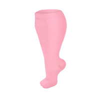 Chaussettes de compression grande taille pour femmes, mollets extra larges, compression graduée classe 1, bas de contention jusqu'au genou