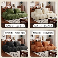 Housse Amovible Anti-Griffures Personnalisée en Tissu Technique Chenille Crème Style Bloc de Tofu pour Appartement et Hôtel – Vente en Gros