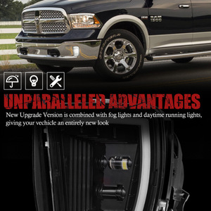 ไฟตัดหมอก LED สำหรับ Dodge Ram 1500 2013-2018 6000K 6000Lm 12V อัพเกรดให้สูงขึ้น - Product Image 4