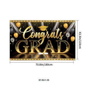 Decorazioni da Parete per Festa di Laurea 2025, Striscione 'Ci Fingiamo Grandi Orgogliosi di <span class=keywords><strong>Te</strong></span>' per Interni ed Esterni - Product Image 2