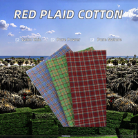 Jupe d'uniforme scolaire à carreaux rouges de style japonais sur mesure, chemise à carreaux Madras en tissu 100 % coton peigné et tissé pour enfants