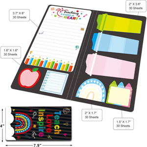 Promotional Office Supplies Customize Teacher Themed Sticky Note <strong>Pads</strong> Set Writable Index Tabs Memo <strong>Pads</strong> for Teachers - Product Image 2