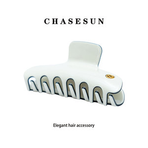 White Acetate Hair Claw Milky White Oblique Teeth Grip <b>Clip</b> For Women Daily Use Headdress Accessory - Product Image 5