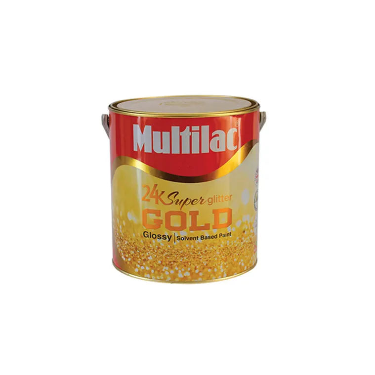 MULTILAC SUPER GLITTER GOLD 24K (SOLVENT BASE) Spray Color Paint Waterproof Coating Paint