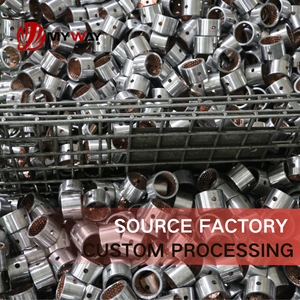 Биметаллическая стальная втулка с медным сплавом и отверстиями для подачи масла, износостойкая самосмазывающаяся втулка для палец-шпинделя рессоры грузовиков - Product Image 4