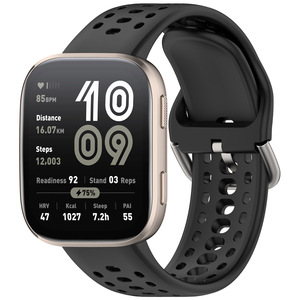 Banda de repuesto de silicona Win-Win para <span class=keywords><strong>Huami</strong></span> <span class=keywords><strong>Amazfit</strong></span> <span class=keywords><strong>Bip</strong></span> 6 A2435 Smartwatch Soft Sport Strap - Product Image 1