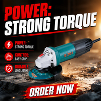 Meuleuse d'angle électrique puissante 850W 11000 tr/min avec interrupteur à glissière de sécurité pour le meulage, le polissage et l'ébavurage