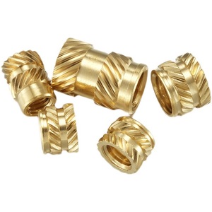 Brass có khía <span class=keywords><strong>Threaded</strong></span> hot melt chèn Nuts cho máy tính xách tay trường hợp M6 M8 M10 - Product Image 2