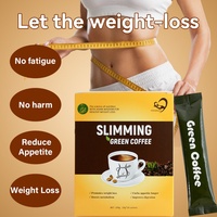 Café Adelgazante con Cafeína de Marca Privada Chinaherbs, Café Verde Leptin en Polvo para Pérdida de Peso, Empaquetado en Práctico Sobre