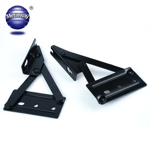 Bisagra plegable de resorte ajustable para muebles, bisagra de mecanismo de Metal negro para sofá cama, mecanismo de cama - Product Image 3