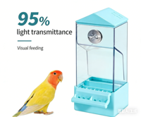 Mangeoire à oiseaux anti-déversement, durable et écologique avec séparation des aliments, grande capacité, suspendue, automatique, pour perroquets et agapornis