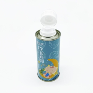 Boîtes en fer blanc personnalisées de 150 ml pour huile d'olive, qualité alimentaire, avec couvercle en plastique et impression offset - Product Image 2