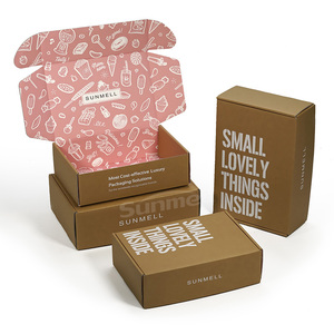 Eco Friendly Kraft Paper Mailer Shipping Box For Baking Delivery Custom Corrugated Food mailing Box
