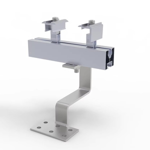 Structure de montage de panneaux solaires, rail en aluminium, tuiles de toit, kits solaires complets, accessoires solaires, pince intermédiaire et pince d'extrémité - Product Image 1