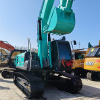 Excavatrice sur chenilles Hitachi ZX200 ZX200-5A d'occasion, 20 tonnes, moteur japonais d'origine, matériel de construction