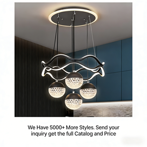 Anello cerchio Led <span class=keywords><strong>luce</strong></span> ciondolo alla moda e bella sala da pranzo a LED <span class=keywords><strong>luce</strong></span> del ciondolo camera da letto d'oro negozio acrilico lampadario a Led - Product Image 2