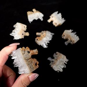 Venta al por mayor de cristales tallados de alta calidad con forma de caballito de mar, naturales, curativos, de 4-5 cm, tendencia de moda, coleccionables, arte, decoración del hogar, seguros. - Product Image 5