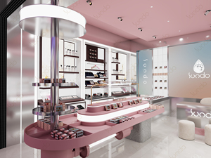 Custom Modern Portable MDF Cosmetic Display Stand Commercial Retail Wall <strong>Shelf</strong> - Product Image 3