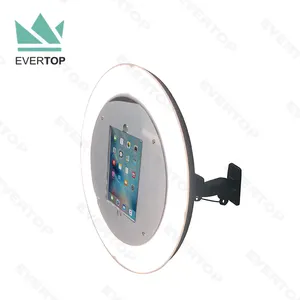 PBW01 9.7，10.5，12.9英寸适用于 iPad Air, pro Photo Wall Mount Photo Booth Kiosk 显示带 LED 环形灯的公共照相亭