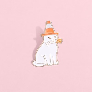 Barrière décorative en métal motif chaton mignon, en alliage de zinc émaillé, nickelé noir, imprimée UV, <span class=keywords><strong>pour</strong></span> un obstacle routier amusant - Product Image 2