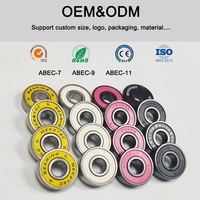 Roulements à billes en céramique 608 de haute qualité 8x22x7mm, emballage personnalisé avec logo, roulements hybrides à gorge profonde pour skateboard professionnel