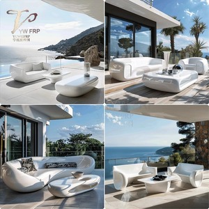 Divano di Lusso Moderno per Esterni, Sedia Commerciale per il Tempo Libero, Divano per Villa e Hotel con Tavolino, Panchina Pubblica per Esposizioni - Product Image 2