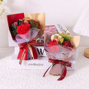 Mini bouquet de roses en savon DIY, parfum floral, boîte cadeau, souvenirs, directement de l'usine, boîte cadeau pour la Saint-Valentin, fleurs - Product Image 5