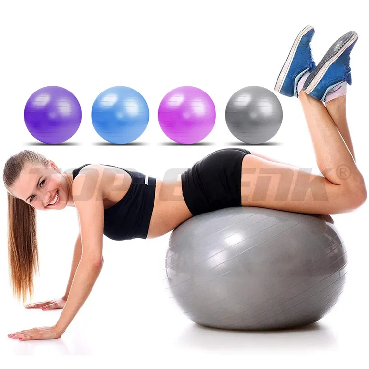 Exercise Ball Wholesale Custom 55cm 65cm 75cm Gym Fitness Exercise Anti Burst Yoga Ball