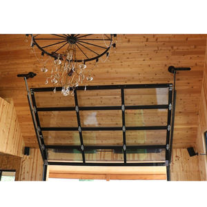 Usine chinoise <span class=keywords><strong>de</strong></span> portes <span class=keywords><strong>de</strong></span> <span class=keywords><strong>garage</strong></span> automatiques à télécommande personnalisées portes <span class=keywords><strong>de</strong></span> <span class=keywords><strong>garage</strong></span> modernes sectionnelles isolées en aluminium <span class=keywords><strong>de</strong></span> couleur noire - Product Image 4