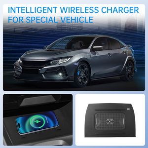 <span class=keywords><strong>Chargeur</strong></span> de <span class=keywords><strong>voiture</strong></span> sans fil Qi CARSOUL 15W, charge rapide, mains libres, installation sans perte pour Civic 2017-2020, conduite à gauche et à droite - Product Image 5