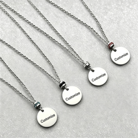Collier rond en acier inoxydable Ywyougang avec perles entretoises en strass multicolores, personnalisable, cadeau pour femme