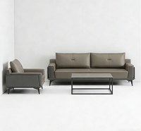 Ensemble de canapé-lit modulaire sectionnel au design moderne, revêtement en tissu éponge, pieds en acier inoxydable, pour école, villa, entrepôt, appartement, atelier